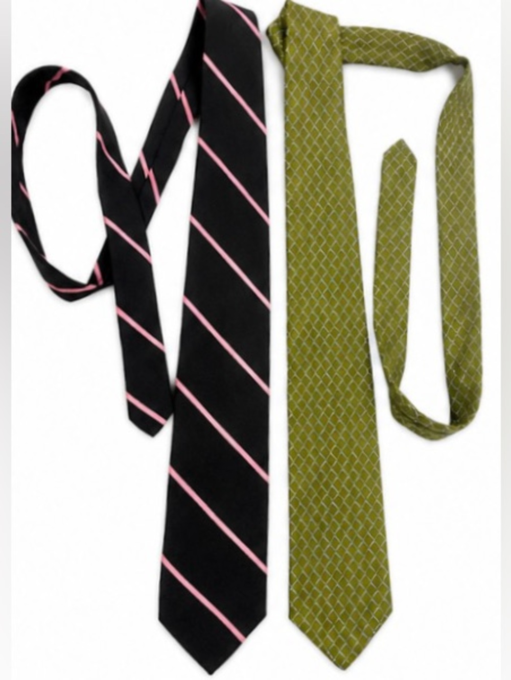 Brooks Brothers Silk Tie Set Of Two Navy and Green Father’s Day Gift